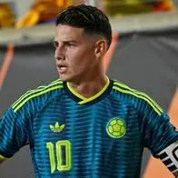 James Rodríguez en el partido Colombia vs. Croacia