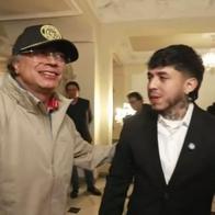 Gustavo Petro con 'Westcol' en la Casa de Nariño