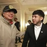 Gustavo Petro con 'Westcol' en la Casa de Nariño