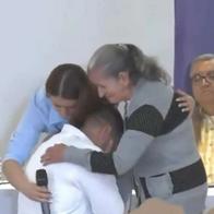 Exmilitar en JEP lloró y se arrodilló ante familia de víctima en Medellín: video