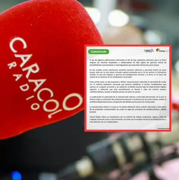 Casos de acoso también se darían en Caracol Radio y emisora explicó correos