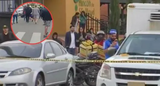 Zona residencial de Madelena, Bogotá, donde un hombre fue víctima de un sicariato