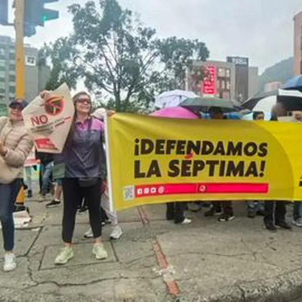 Residentes de Usaquén protestaron por inicio de obras en la Séptima: ¿qué reclaman?