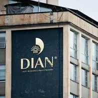 The DIAN 'Taxes and customs office' building in Bogota, Colombia on May 1, 2023. (Photo by Sebastian Barros/NurPhoto via Getty Images)