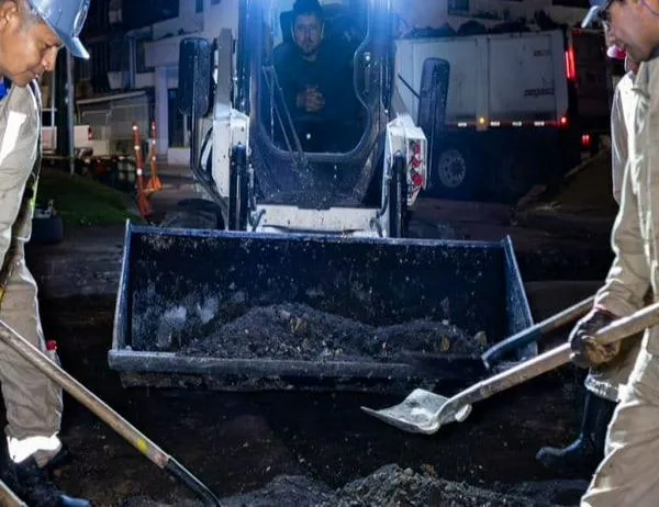 La UMV llegó al barrio Sosiego Sur con obras nocturnas que mejoran las vías de Rafael Uribe Uribe 