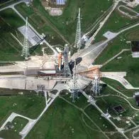 Base de Cabo Cañaveral, donde se llevará a acabo la misión Artemis II de la Nasa, que enviará a cuatro astronautas a la Luna