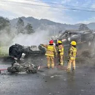 Quiénes son los fallecidos en accidente de camión en peaje Casablanca, Zipaquirá