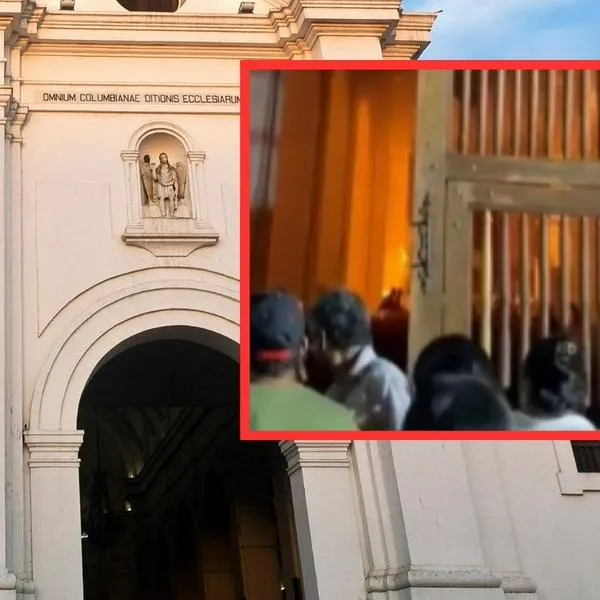 Pánico en catedral de Santa Marta por grave incendio que sorprendió a feligreses (2)