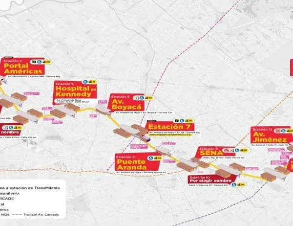Así puedes votar para escoger el nombre de tres estaciones de la Línea 1 del Metro de Bogotá 