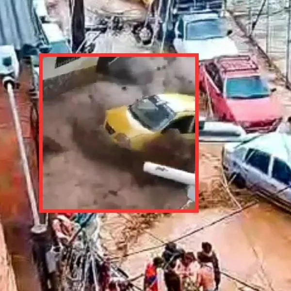 Videos muestran graves emergencias y vehículos atrapados por lluvias Medellín 