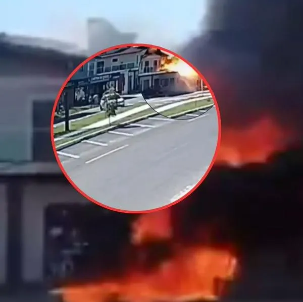 Avioneta se estrelló contra restaurante en Brasil y momento quedó en video