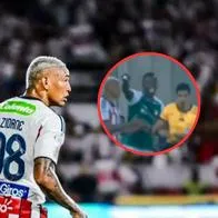 Escándalo por arbitraje en Junior vs. Cali por que perdonaron a Jermein Peña