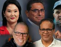 Estos son los candidatos con más opciones para las elecciones presidenciales de Perú