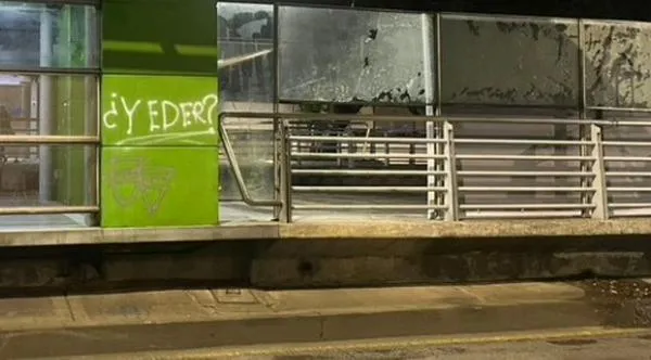 Vandalizan estaciones del MÍO en Cali durante marcha: más de 40.000 usuarios afectados