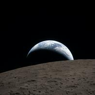 Imagen de la Tierra desde la Luna, tomada en la misión Artemis II