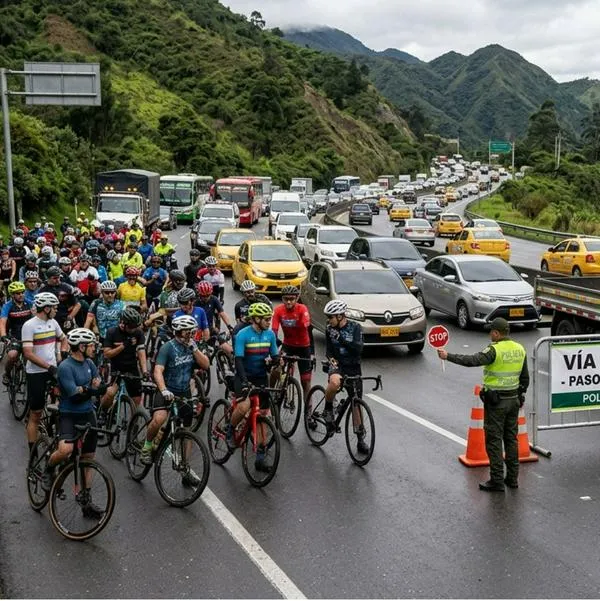 A qué hora abren vía al Llano Bogotá-Villavicencio hoy por travesía ciclística 