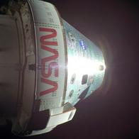 Nave de la misión Artemis II a la Luna, que regresa a la Tierra este 10 de abril