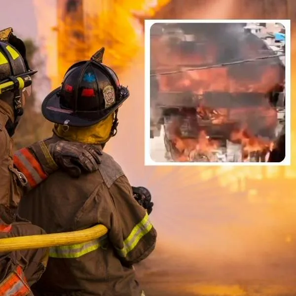 Incendio en Manrique Jardín, en Medellín, y video de emergencia de gran magnitud