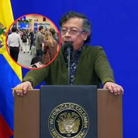 Imágenes de la macrorrueda de Procolombia, en la que Gustavo Petro fue abucheado