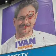Desconocidos vandalizaron sede de campaña de Iván Cepeda en el barrio La Floresta de Medellín