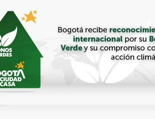 Bogotá gana premio internacional por Bono Verde y liderazgo en financiamiento sostenible 