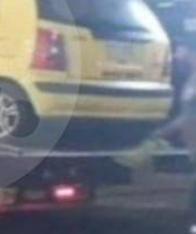 “Se le borró la sonrisa”: taxista que ‘braveó’ a una conductora, terminó con el carro inmovilizado en Envigado