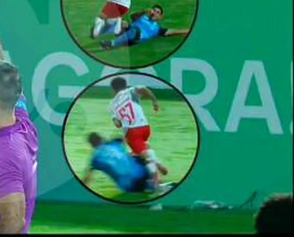 ¿Habías visto alguna vez una expulsión por dos amarillas en la misma jugada? Se dio en la Copa Sudamericana