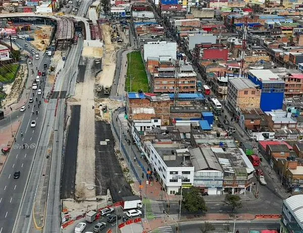 Avanzan obras en la av. 68: alcalde Galán anuncia que en julio entran en servicio los carriles paralelos a la autopista Sur 