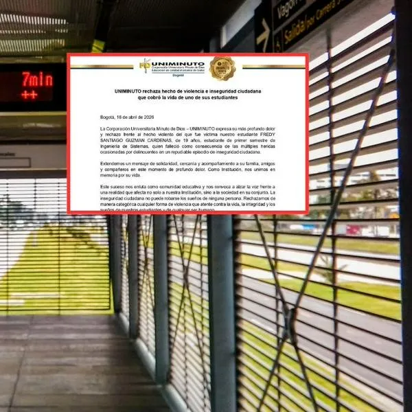 Foto del estudiante asesinado en estación de TM, que cursaba primer semestre 