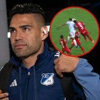 Video del choque de Radamel Falcao en América vs Millonarios: así fue el golpe