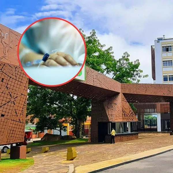 Entrada de la UIS, donde una explosión dejó a un estudiante hospitalizado