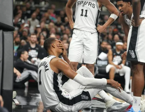 Wembanyama abandona el partido con una conmoción cerebral en derrota ante Blazers