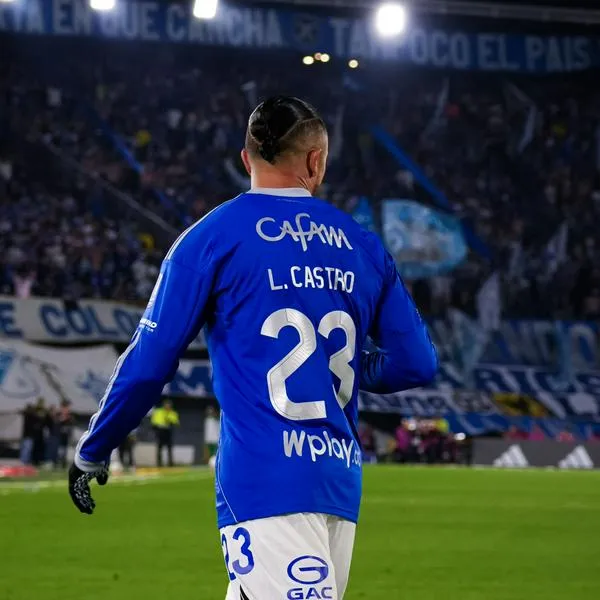 Leonardo Castro en un partido contra Millonarios