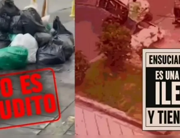 ¡Cada acción suma! En Bogotá se identifican a infractores que arrojan residuos en las calles 