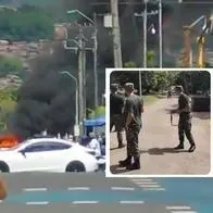 Atentado terrorista en Cali contra el cantón militar Pichincha con bus explosivo