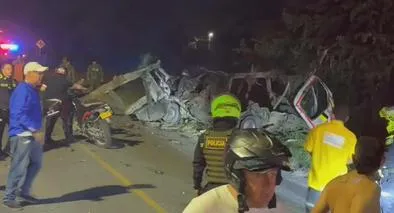 Así fue la explosión de un bus cerca del batallón de Ingenieros Agustín Codazzi, en Palmira