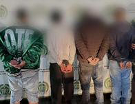 Capturan a cuatro personas de banda delincuencial dedicada al hurto de vehículos 