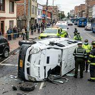 Accidente avenida primera de mayo con Av. Caracas Bogotá hoy: hay duro trancón