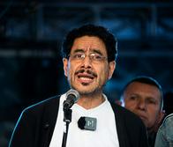 Pre-presidential candidate Ivan Cepeda Castro gives a speech during a rally in Bogota, Colombia, on January 20, 2026. (Photo by Sebastian Barros/NurPhoto via Getty Images)