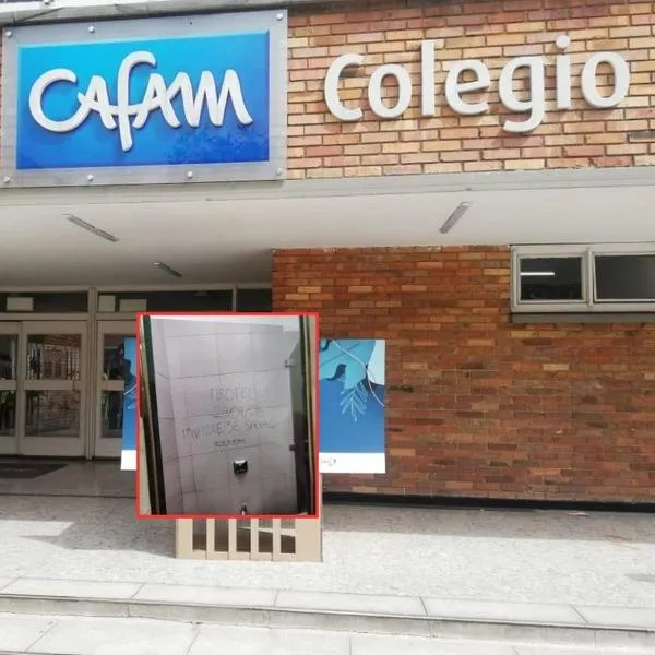 Colegio Cafam habló de amenazas de tiroteo que aparecieron en un baño de Bogotá