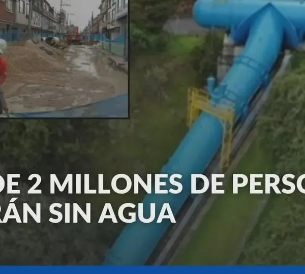 Corte de agua hoy en Bogotá: los barrios que se quedarán sin el servicio durante 34 horas