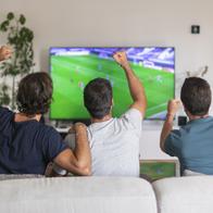 Hinchas viendo fútbol