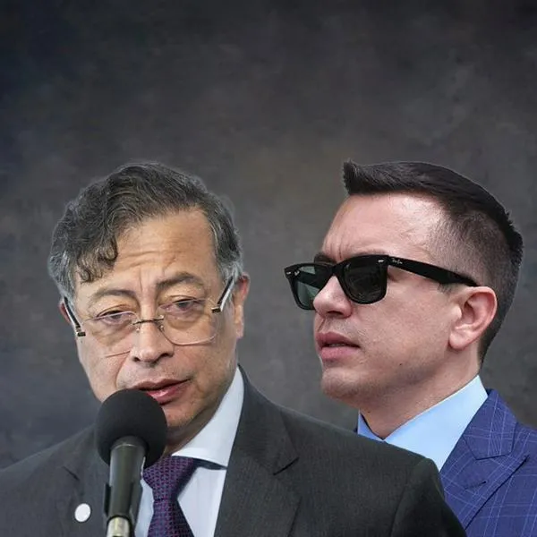 Gustavo Petro y Daniel Noboa
