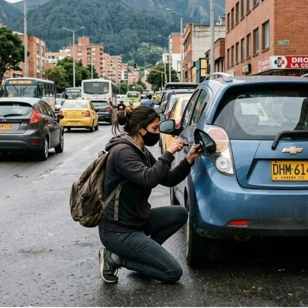 Ladrona de espejos y piezas valiosas de carros en Bogotá: bonita, pero peligrosa