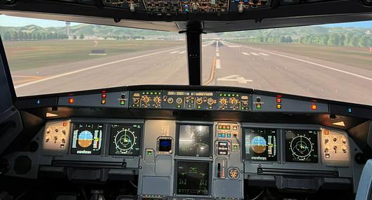 Simulador de Airbus A320 en Bogotá: recrea tormentas reales