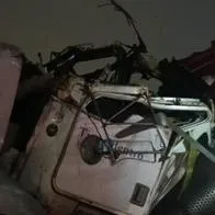 Accidente en la vía al Llano dejó un muerto por choque de vehículos de carga