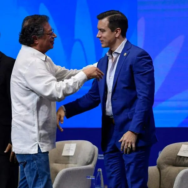 Gustavo Petro y Daniel Noboa