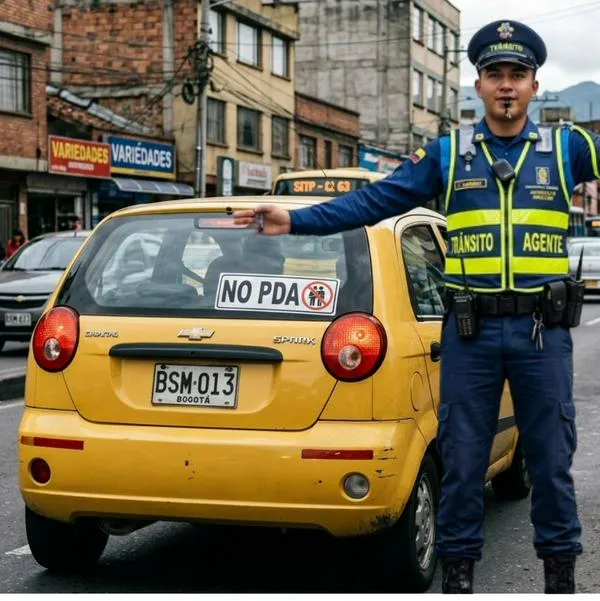 ¿Hay multa por llevar letrero No PDA en un carro o moto en Colombia? Ley clara