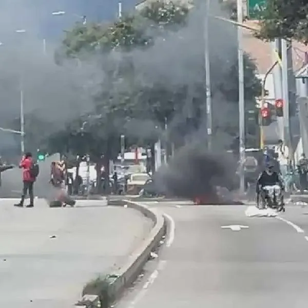 Así se vio la avenida Caracas por unas protestas del 4 de mayo en Bogotá