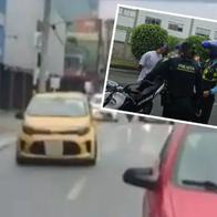 Taxista que iría borracho se voló de operativo y atropelló a agente de tránsito